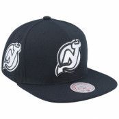 Mitchell&Ness - NHL Svart snapback Keps - New Jersey Devils Evergreen Black/White Snapback @ Hatstore