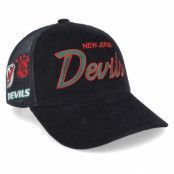 Mitchell&Ness - NHL Svart trucker Keps - New Jersey Devils Times Up Vintage Black Trucker @ Hatstore