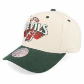 Mitchell&Ness - NHL Vit adjustable Keps - New Jersey Devils Horizon Pro Cap Vintage Off White/Green Adjustable @ Hatstore