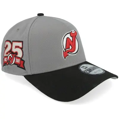 New Era - NHL Grå adjustable Keps - Hatstore Exclusive x New Jersey Devils 9FORTY St Gray/Black A-Frame Adjustable @ Hatstore