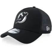 New Era - NHL Svart trucker Keps - New Jersey Devils 9FORTY Black/White A-Frame Trucker @ Hatstore