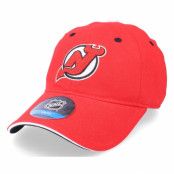 Outerstuff - NHL Röd adjustable Keps - Kids New Jersey Devils Fashion Logo Slouch Red Dad Cap @ Hatstore