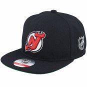 Outerstuff - NHL Svart snapback Keps - Kids New Jersey Devils Logo Flatbrim Black Snapback @ Hatstore