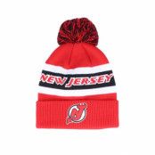 Mössa New Jersey Devils Cuffed Knit Red/Black Pom - Adidas - Röd Tofs