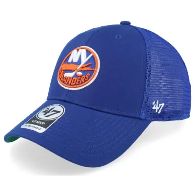 47 Brand - NHL Blå trucker Keps - New York Islanders NHL Branson MVP Royal Trucker @ Hatstore