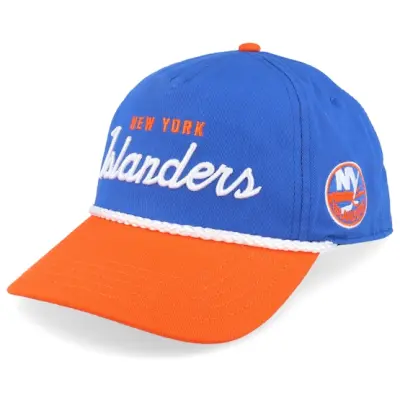 American Needle - NHL Blå adjustable Keps - New York Islanders Roscoe Royal/Orange Adjustable @ Hatstore
