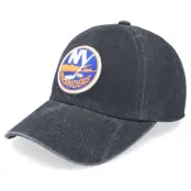 American Needle - NHL Svart unconstructed Keps - New York Islanders New Raglin Black Dad Cap @ Hatstore