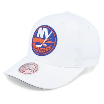 Mitchell&Ness - NBA Vit adjustable Keps - New York Islanders All In Pro White Adjustable @ Hatstore