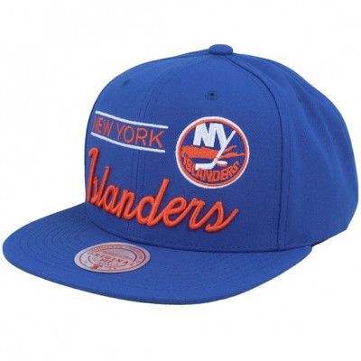 Mitchell&Ness - NHL Blå snapback Keps - New York Islanders Retro Lock Up Blue Snapback @ Hatstore
