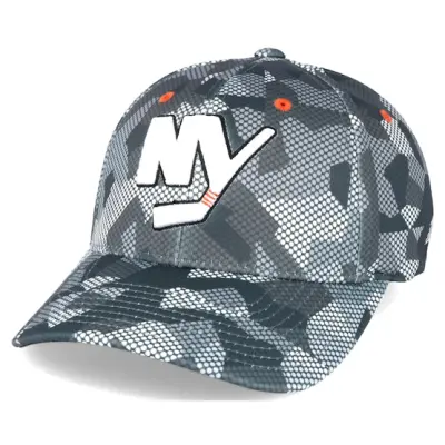 Mitchell&Ness - NHL Camo flexfit Keps - New York Islanders Carbon Camo Slouch Flexfit @ Hatstore