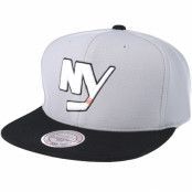 Mitchell&Ness - NHL Grå snapback Keps - New York Islanders The Cloud Grey Snapback @ Hatstore