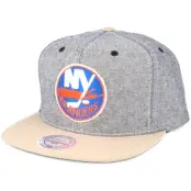 Mitchell&Ness - NHL Grå snapback Keps - NY Islanders Denim Khaki Snapback @ Hatstore