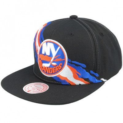 Mitchell&Ness - NHL Svart snapback Keps - New York Islanders Vintage Paintbrush Black Snapback @ Hatstore