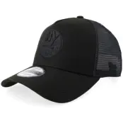 New Era - NHL Svart trucker Keps - Hatstore Exclusive x New York Islanders 9FORTY Black A-frame Trucker @ Hatstore