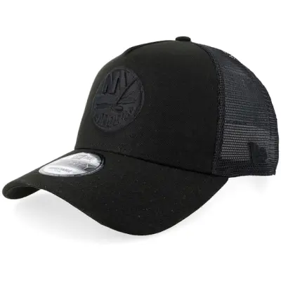 New Era - NHL Svart trucker Keps - Hatstore Exclusive x New York Islanders 9FORTY Black A-frame Trucker @ Hatstore