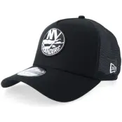 New Era - NHL Svart trucker Keps - New York Islanders 9FORTY Black/White A-frame Trucker @ Hatstore