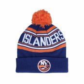 Outerstuff - NHL Blå pom Beanie - Kids New York Islanders Jacquared Knit Pom Lt. Royal Pom @ Hatstore