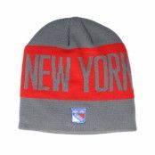 Adidas - NHL Grå traditionalbeanie Beanie - New York Rangers 19 Grey/Red Beanie @ Hatstore