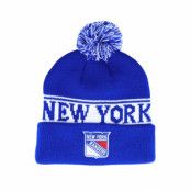 Fanatics - NHL Blå pom Beanie - New York Rangers Sport Resort Athletic Navy Pom @ Hatstore