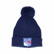 Fanatics - NHL Blå pom Beanie - New York Rangers Value Core Beanie Blue Pom @ Hatstore