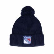 Fanatics - NHL Blå pom Beanie - New York Rangers Value Core Pom Athl Navy Pom @ Hatstore