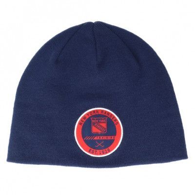 Fanatics - NHL Blå traditionalbeanie Beanie - New York Rangers Authentic Pro Training Beanie @ Hatstore
