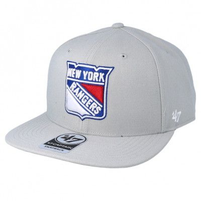 47 Brand - NHL Grå snapback Keps - New York Rangers No Shot 47 Captain Grey Snapback @ Hatstore