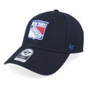 47 Brand - NHL Svart adjustable Keps - New York Rangers Mvp Black/White Adjustable @ Hatstore