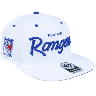 47 Brand - NHL Vit snapback Keps - New York Rangers NHL Crosstown Pop'47 Cap White Snapback @ Hatstore