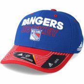 Adidas - NHL Blå flexfit Keps - New York Rangers Locker Room Structured Blue Flexfit @ Hatstore