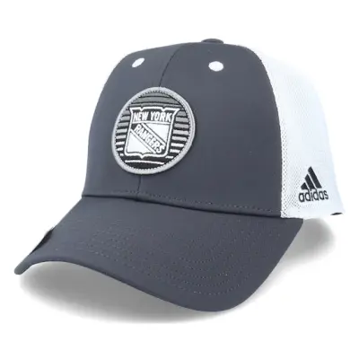 Adidas - NHL Grå trucker Keps - New York Rangers Mesh Carbon/White Trucker @ Hatstore