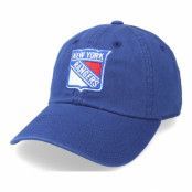 American Needle - NHL Blå unconstructed Keps - New York Rangers Blue Line Royal Dad Cap @ Hatstore