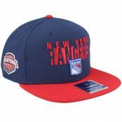 Fanatics - NHL Blå snapback Keps - New York Rangers Navy/Red Snapback @ Hatstore