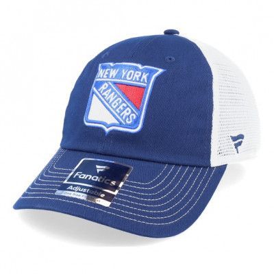 Fanatics - NHL Blå trucker Keps - New York Rangers Core Dad Cap Athletic Navy Trucker @ Hatstore