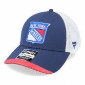 Fanatics - NHL Blå trucker Keps - New York Rangers Locker Room Athl Navy Trucker @ Hatstore