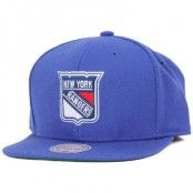 Keps NY Rangers Wool Solid Snapback - Mitchell & Ness - Blå Snapback