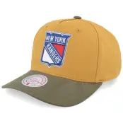 Mitchell&Ness - NHL Beige adjustable Keps - Hatstore Exclusive x New York Rangers Sign. Pro Crown-c. Tan/Brown A-frame Adjustable @ Hatstore