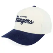 Mitchell&Ness - NHL Beige adjustable Keps - New York Rangers Seafront 5p Classic Red Sand/Navy A-frame Adjustable @ Hatstore
