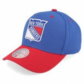 Mitchell&Ness - NHL Blå adjustable Keps - New York Rangers All In 2.0 Pro Black/Red Adjustable @ Hatstore