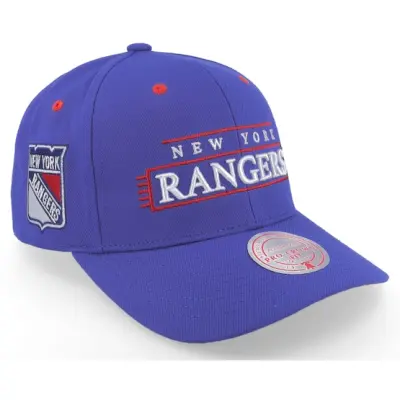 Mitchell&Ness - NHL Blå adjustable Keps - New York Rangers Team Lofi Pro Blue Adjustable @ Hatstore