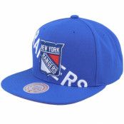 Mitchell&Ness - NHL Blå snapback Keps - New York Rangers Full Frontal Vintage Blue Snapback @ Hatstore