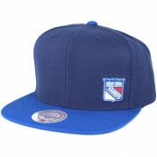 Mitchell&Ness - NHL Blå snapback Keps - New York Rangers Little Logo Navy Snapback @ Hatstore