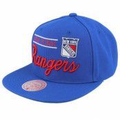 Mitchell&Ness - NHL Blå snapback Keps - New York Rangers Retro Lock Up Blue Snapback @ Hatstore