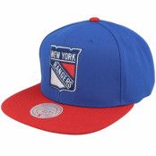 Mitchell&Ness - NHL Blå snapback Keps - New York Rangers Team 2 Tone 2.0 Royal/Red Snapback @ Hatstore