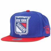 Mitchell&Ness - NHL Blå snapback Keps - New York Rangers XL Logo 2 Tone Snapback @ Hatstore