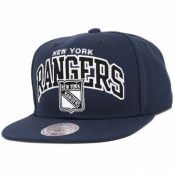 Mitchell&Ness - NHL Blå snapback Keps - NY Rangers Black And White Arch Snapback @ Hatstore