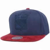 Mitchell&Ness - NHL Blå snapback Keps - NY Rangers Max Snapback @ Hatstore