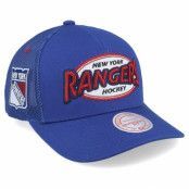 Mitchell&Ness - NHL Blå trucker Keps - New York Rangers Team Seal Vintage Blue Trucker @ Hatstore