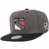 Mitchell&Ness - NHL Grå snapback Keps - NY Rangers G3 Logo Snapback @ Hatstore