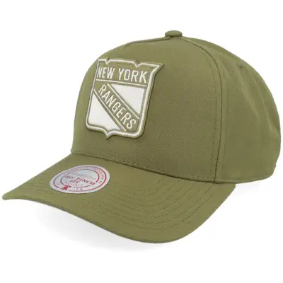 Mitchell&Ness - NHL Grön adjustable Keps - New York Rangers Fashion Pro Olive A-Frame Adjustable @ Hatstore